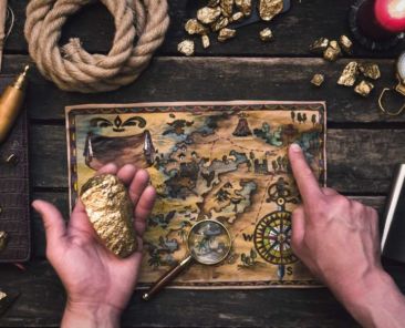 a map to hidden treasure